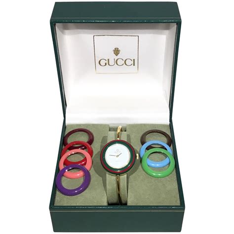 gucci watch replacement bezel|vintage gucci watch with bezels.